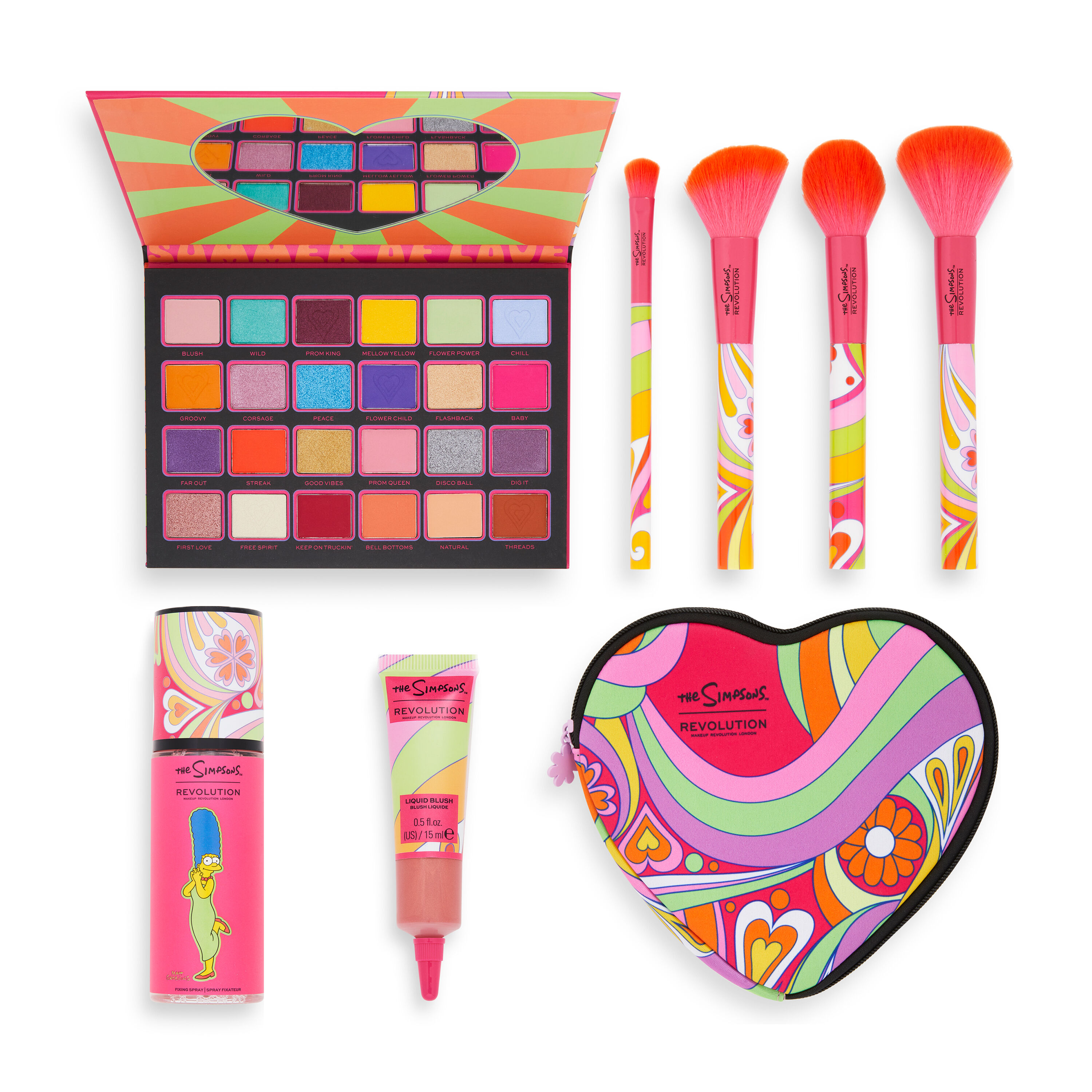 Makeup Revolution The Simpsons Summer of Love Collectors Set